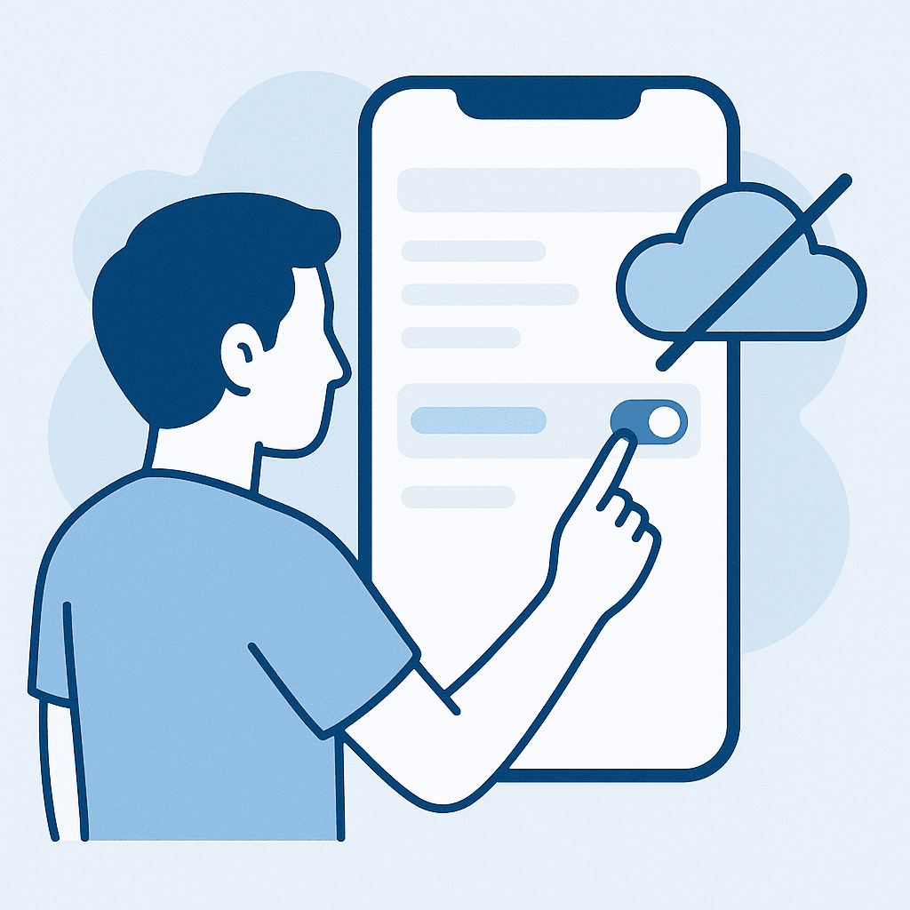 Illustration for: How do I stop iPhone from backing up to iCloud automatically?